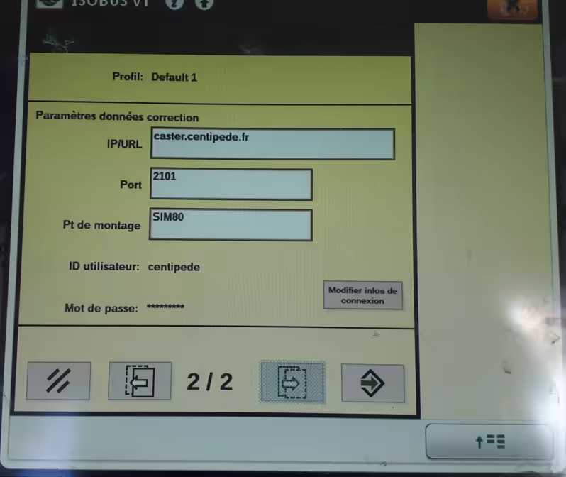SF3000-SF RTK Mobile - PAra Donnee correction
