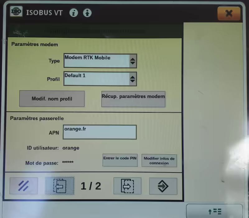 SF3000-SF RTK Mobile - Passerelle